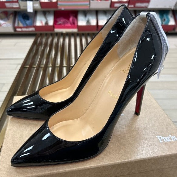 Christian Louboutin Womens Kate Heels Black Patent, Brand New - ShopShops
