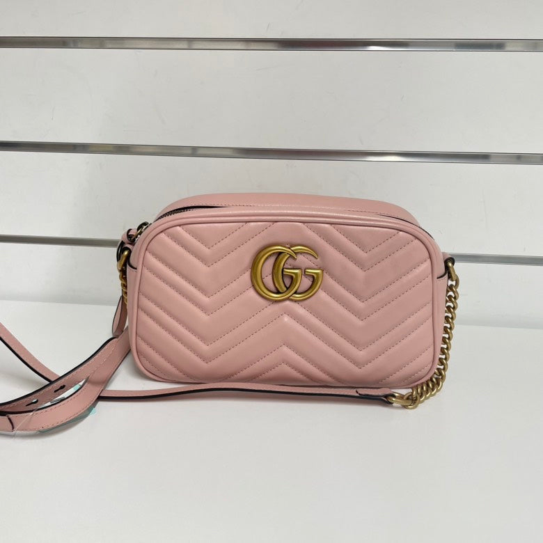 Gucci GG Marmont Small Shoulder Bag Matelasse Leather - ShopShops