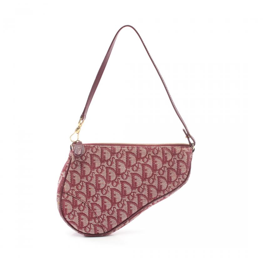Dior Saddle Bag Trotter Handbag Canvas - ShopShops