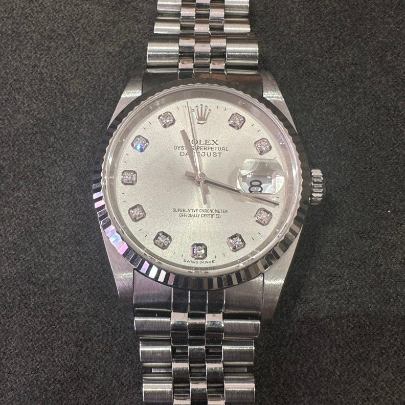 Rolex Datejust 16234 10P Diamond Watch SS/WG/AT 36mm/17cm 2257948 - ShopShops