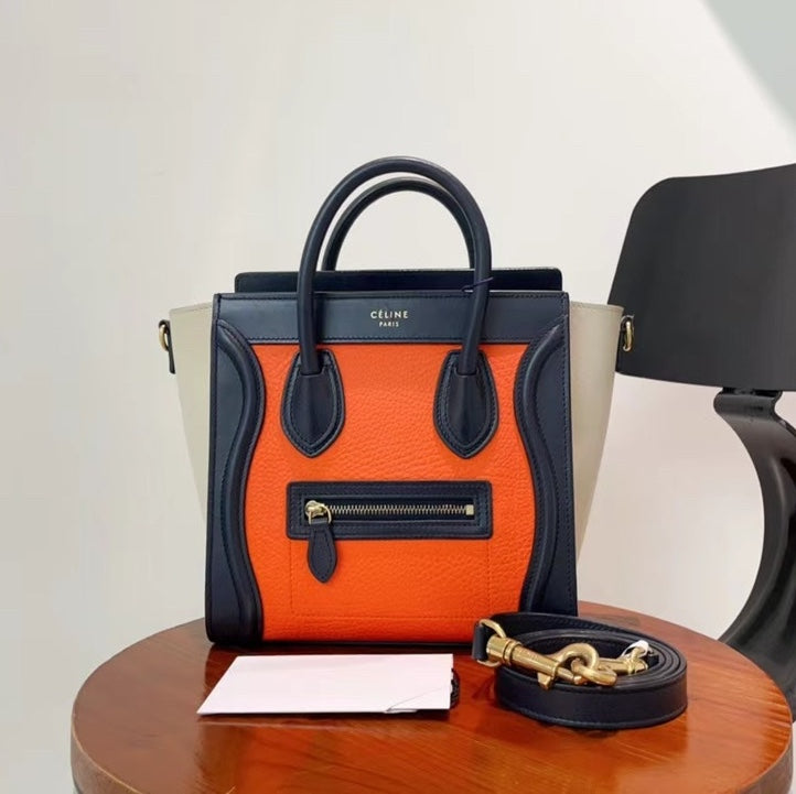 Celine Luggage Bag Smooth Leather Nano - ShopShops