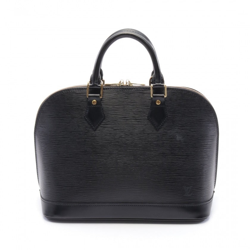 Louis Vuitton Epi Leather Alma Handbag,Black - ShopShops