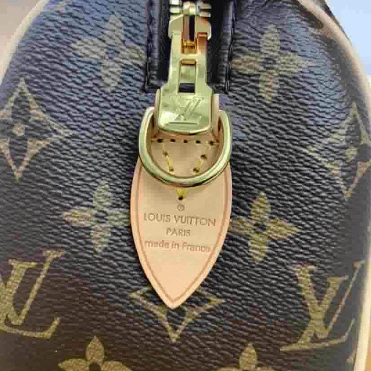 LOUIS VUITTON Speedy Bandoulière 20 handbag, brown, leather - ShopShops