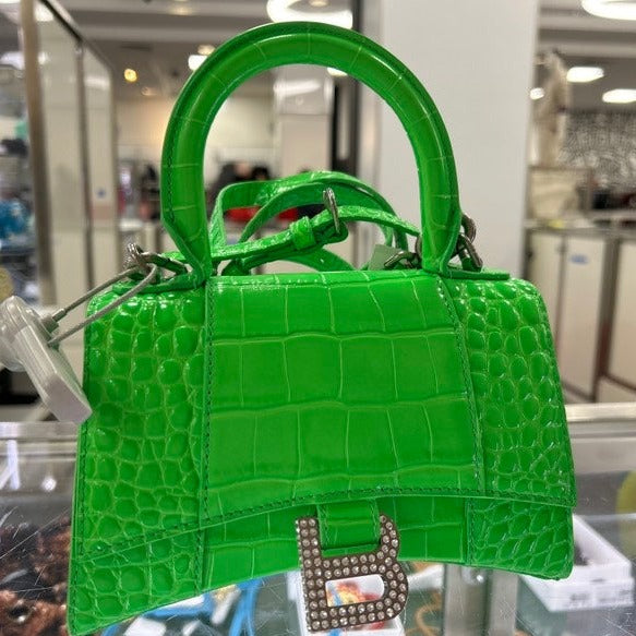 Balenciaga Women's Neon Green Crossbody Bag, Brand New - ShopShops