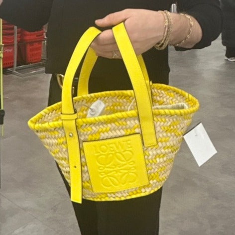 Loewe Women Yellow Basket Bag, Brand New - ShopShops