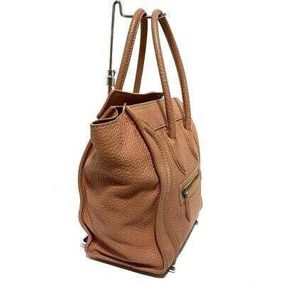 CELINE Micro Luggage Tote, Tan Leather - ShopShops