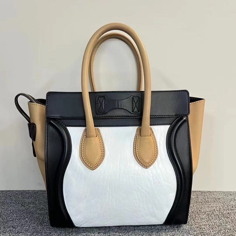 Celine Leather Micro Luggage Tote Bag - ShopShops