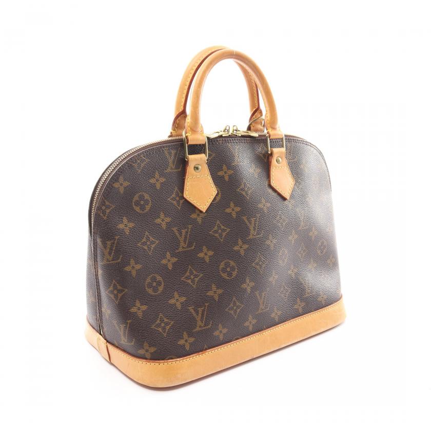 Louis Vuitton Vintage Monogram Alma PM Handbag,Brown - ShopShops