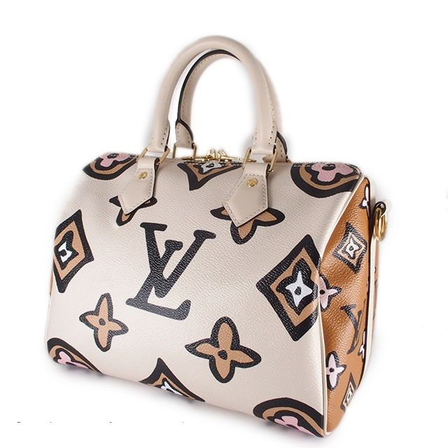 Louis Vuitton Speedy 25 Bandouliere Bag Wild at Heart Monogram Giant - ShopShops
