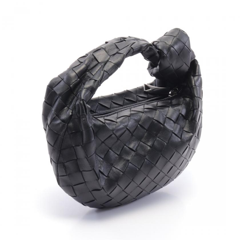 BOTTEGA VENETA Mini Jodie Handbag, Leather, Black - ShopShops