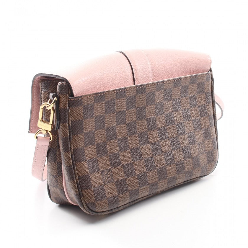Louis Vuitton Pink Clapton Crossbody Bag Damier and Leather PM - ShopShops
