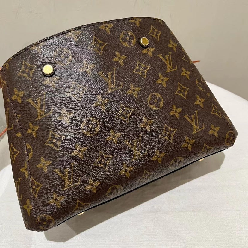 Louis Vuitton Montaigne Bag, Brown - ShopShops