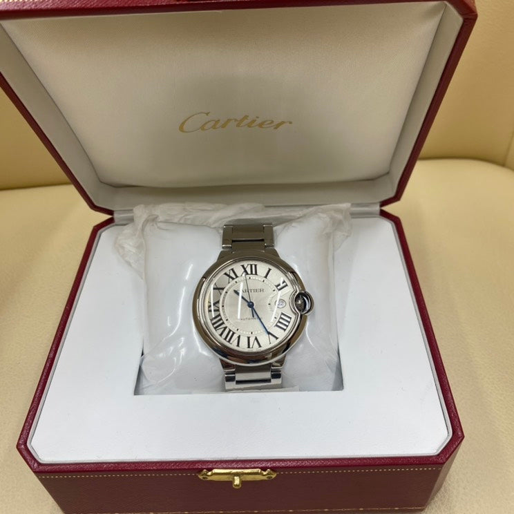 Cartier Watch Lm Auto 42mm 18cm With Full Set - ShopShops
