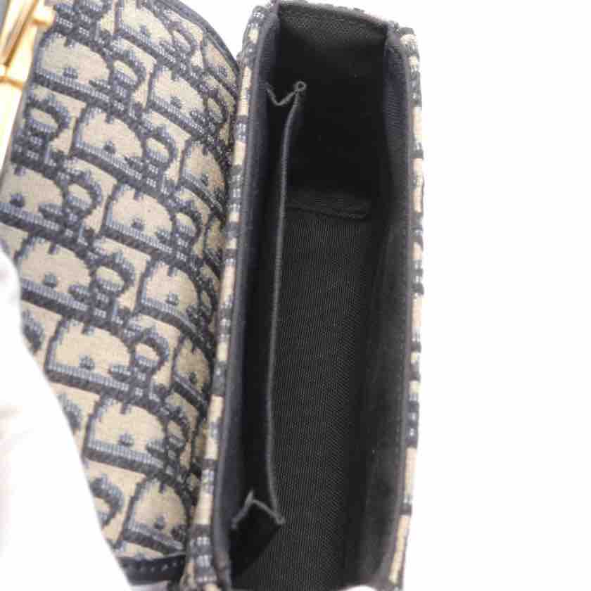 Dior 30 Montaigne Oblique Navy Blue Flap Bag - ShopShops