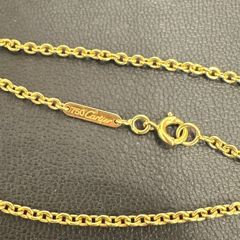 Cartier K18YG/WG/PG Trinity Necklace 8.4g 42cm/16.5” - ShopShops