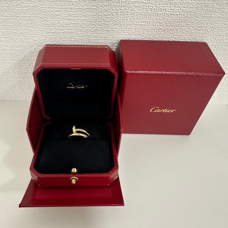 Cartier K18YG Diamond Juste Un Clou Ring #50 US5.25 - ShopShops