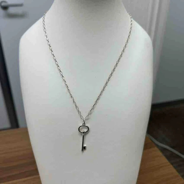 TIFFANY & CO Key Necklace SV925 46cm - ShopShops