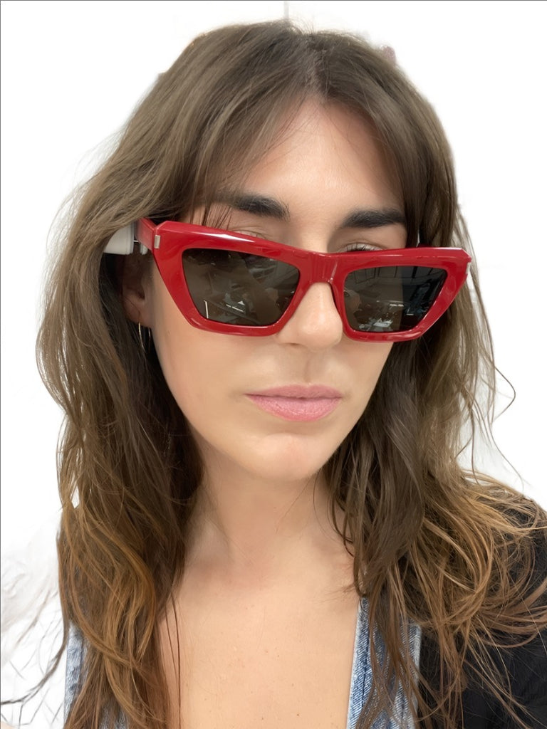YSL Saint Laurent Red Sunglasses, Brand New - ShopShops