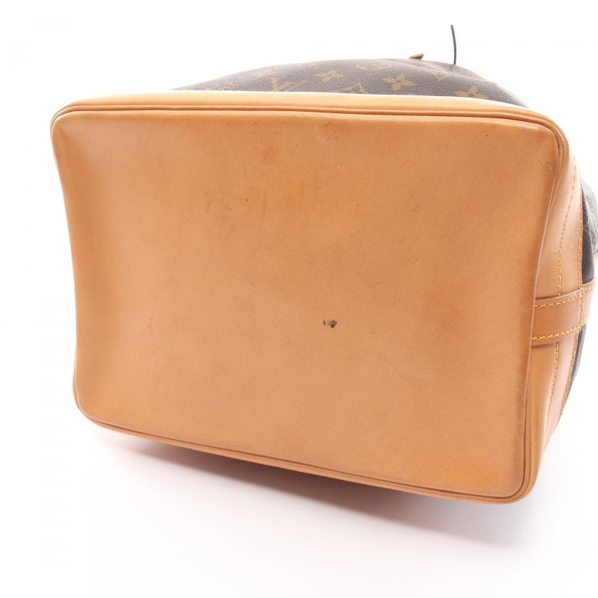 Louis Vuitton Noe Monogram Shoulder Bag PVC Leather Brown - ShopShops