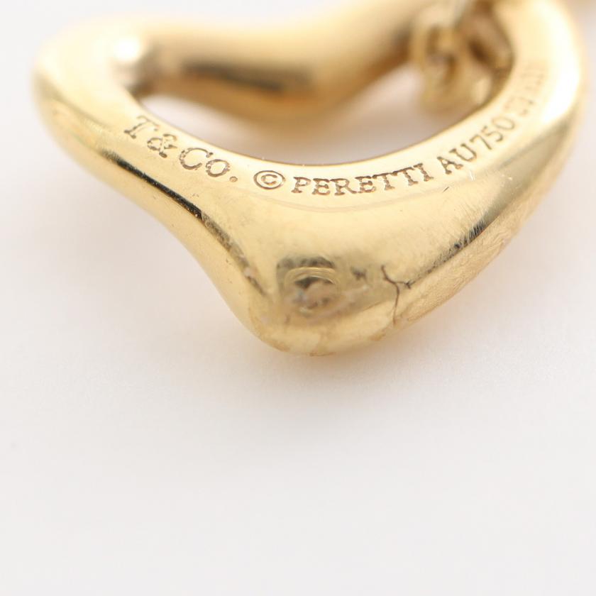 TIFFANY & Co. Mini Open Heart Necklace K18YG Yellow Gold - ShopShops