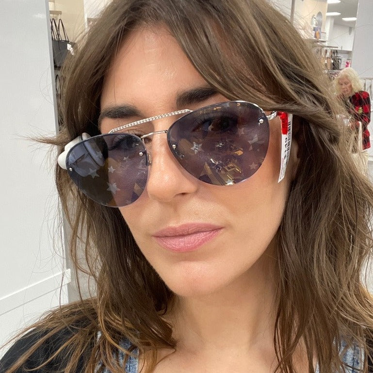 MiuMiu Blue Star Lense Sunglasses, Brand New - ShopShops