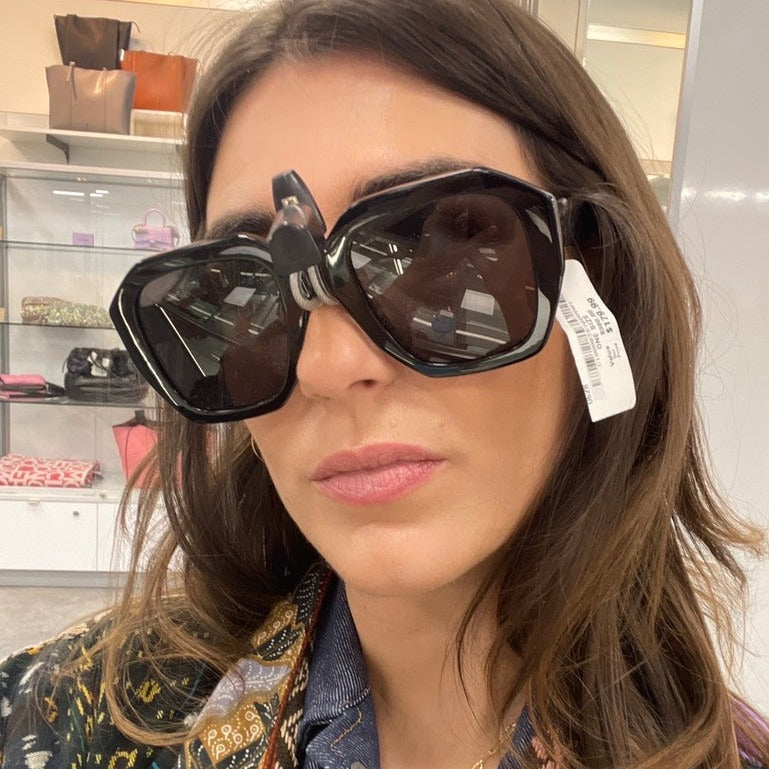 Celine Black Rectangular Sunglasses, Brand New - ShopShops