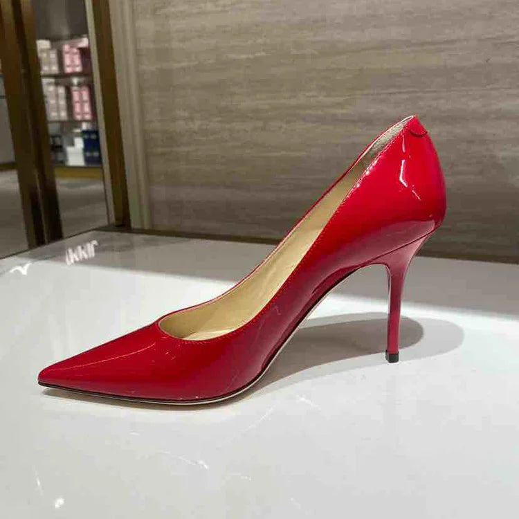 JIMMY CHOO Red Patent Abel 100 High Heels, BRAND NEW - ShopShops