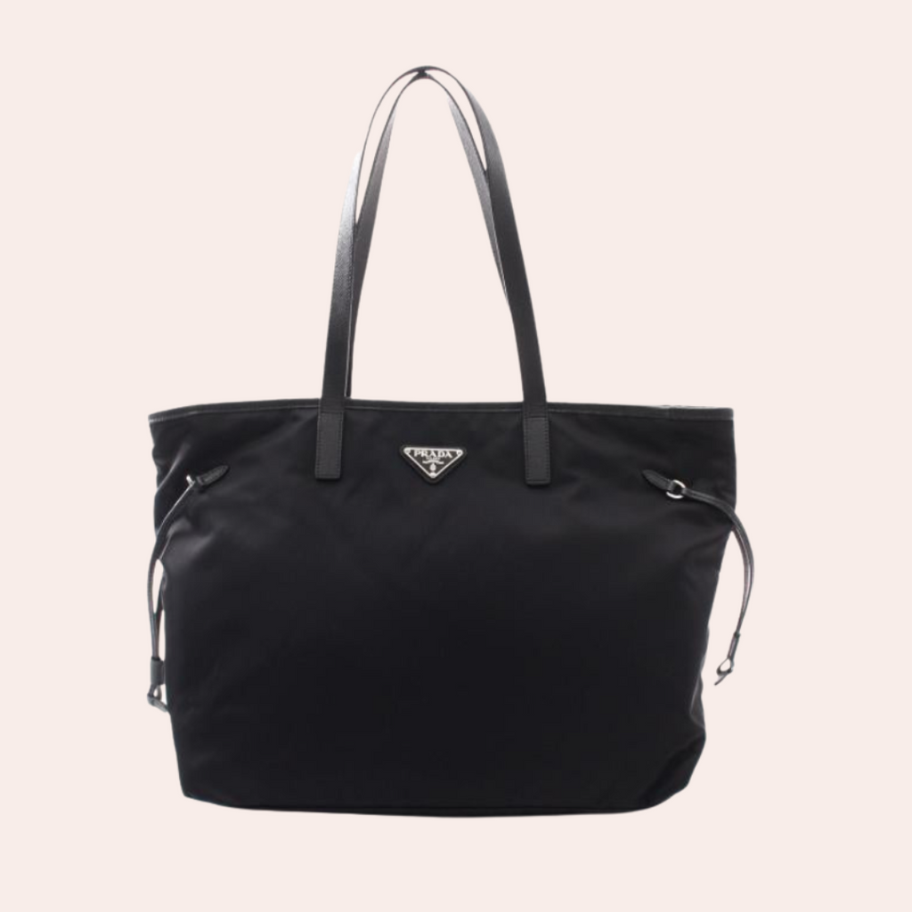Prada Vela Tote Bag, Black, Nylon - ShopShops