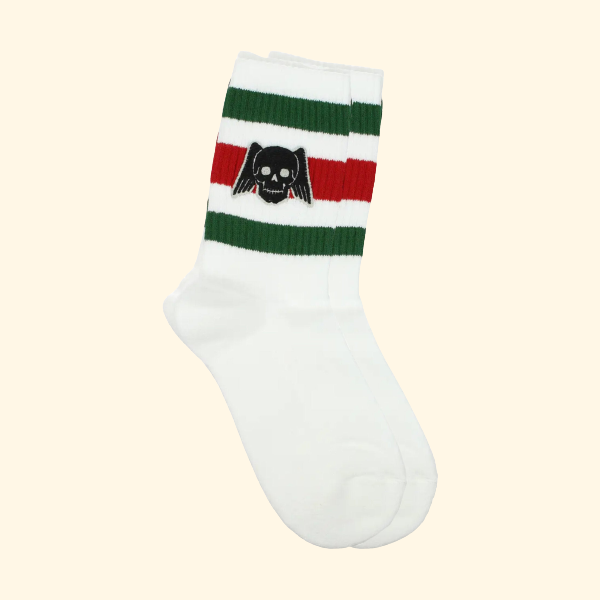 Gucci Skull Patch Cotton Ankle Socks, Brand New - ShopShops