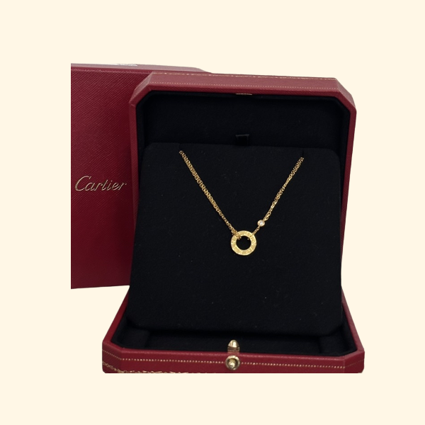Cartier Diamond Yellow Gold 6.4g Necklace - ShopShops