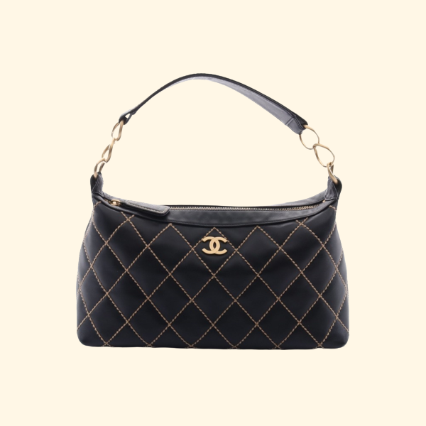 Chanel Leather Wild Stitch Shoulder Bag - ShopShops