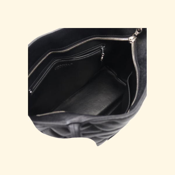 Chanel Reissue Caviar Skin Black Tote Handbag - ShopShops