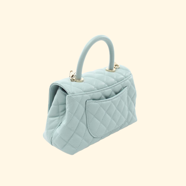 Chanel Top Handle Flap Matelasse Handbag - ShopShops