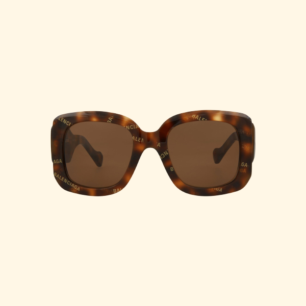 Balenciaga Square, Rectangle-Frame Acetate Sunglasses, Brand New - ShopShops