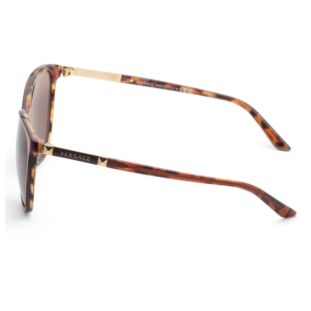 Versace Women's Fashion VE4260-507773-58 58mm Amber Havana Sunglasses - ShopShops