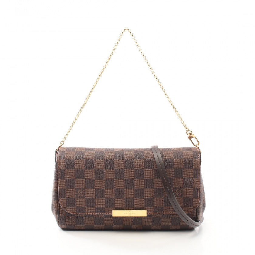 Louis Vuitton Damier Ebene Canvas Favorite Bag,Brown - ShopShops