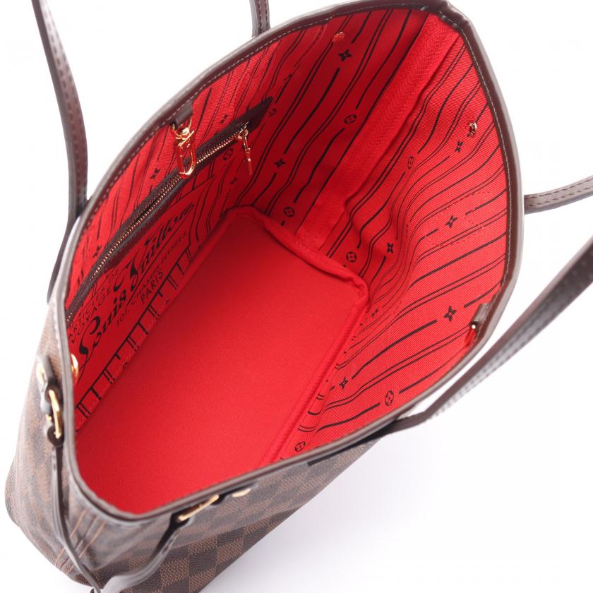 Louis Vuitton Damier Ebene Neverfull Pm Tote Bag,Brown - ShopShops