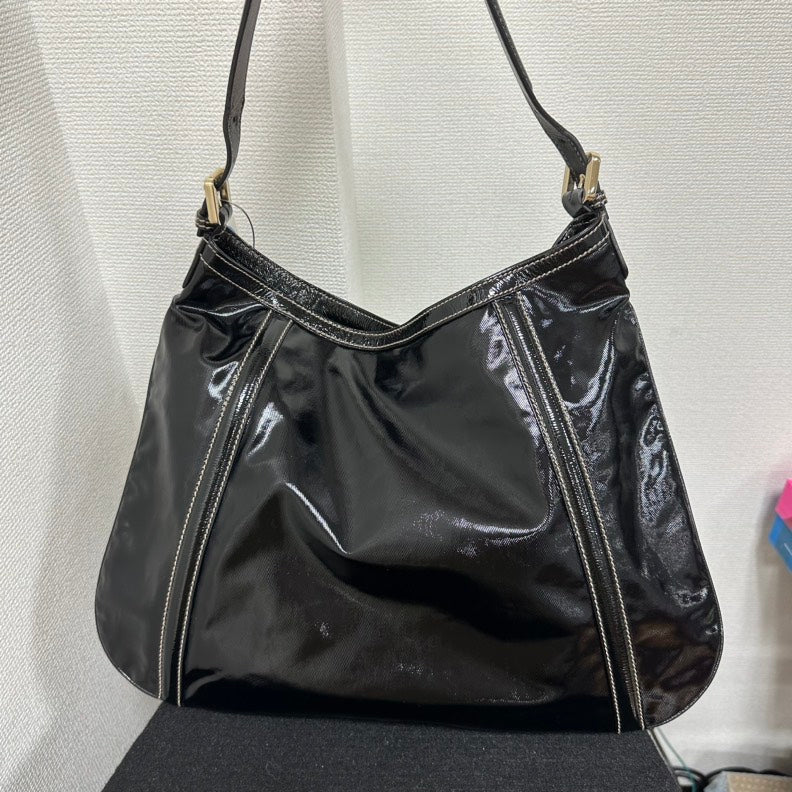 Gucci GG Britt Tote Bag,Black,Leather - ShopShops