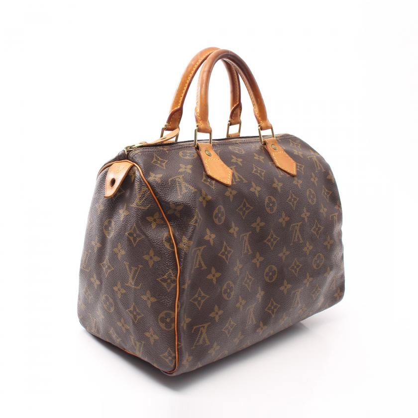 Louis Vuitton Speedy 30 Monogram Handbag,Brown - ShopShops