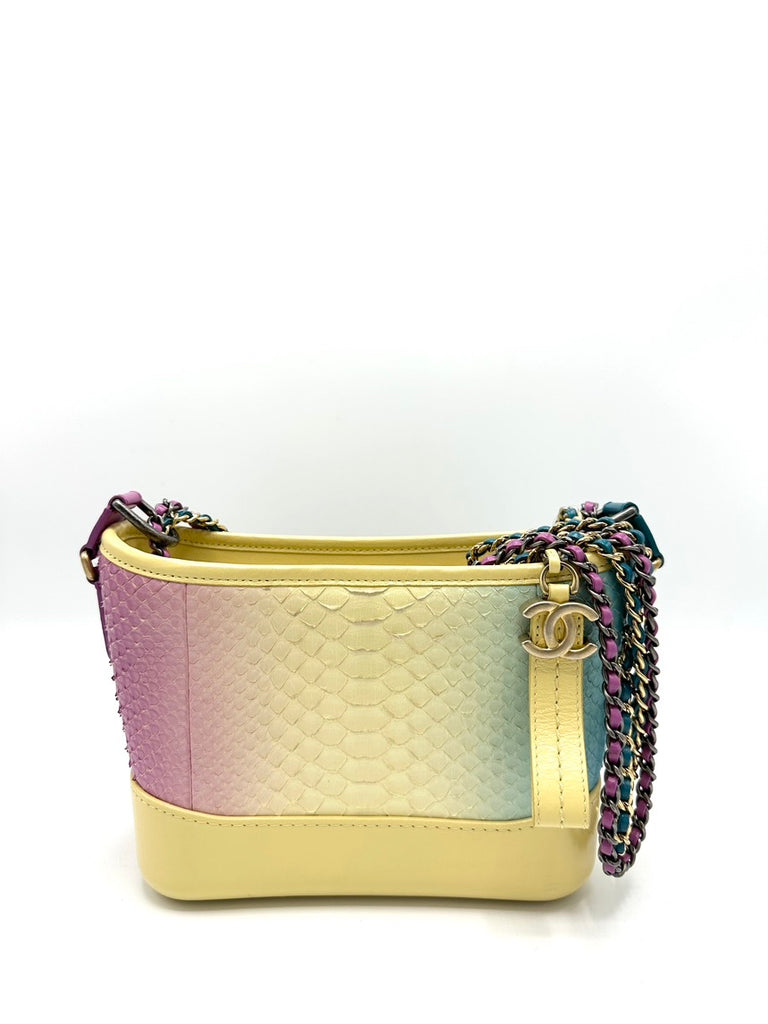 Chanel Rare Tricolor Python Cruise Collection Gabrielle Bag - ShopShops
