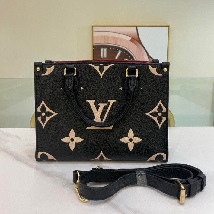 Pre-Loved Louis Vuitton On The Go PM Tote Bag Calfskin - ShopShops