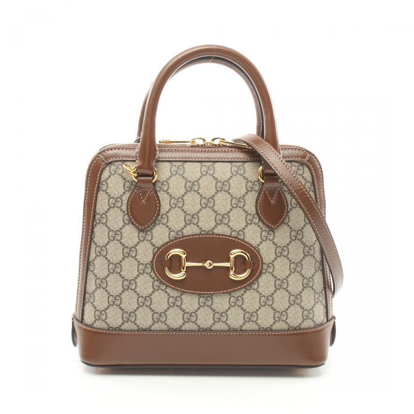 Gucci Horsebit 1955 Small Top Handle Bag GG Supreme Handbag 881535 - ShopShops