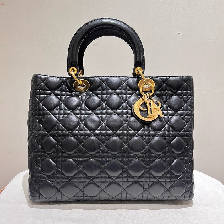 Pre-Loved Dior Ladydior Tote Bag - ShopShops