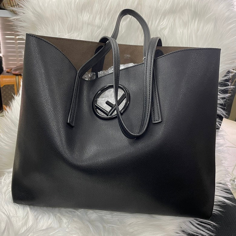 Pre-Loved Fendi Leather Tote Bag Sk10002563 - ShopShops