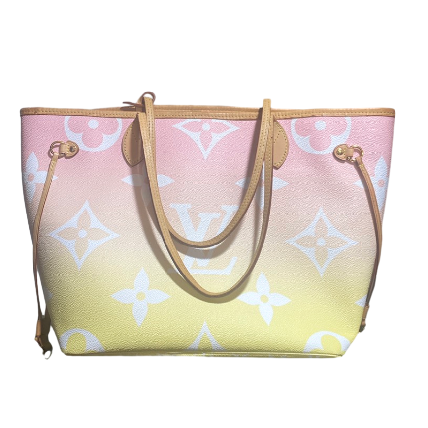 Louis Vuitton Monogram Giant By The Pool Neverfull MM Light Pink - ShopShops
