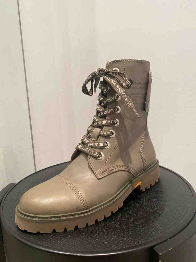 Y3-81_Zadig&Voltaire Grey Martin Boots Size-39 - ShopShops