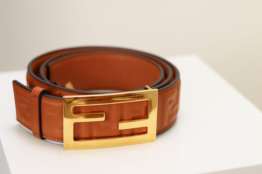 fendi leather belt brown - ShopShops