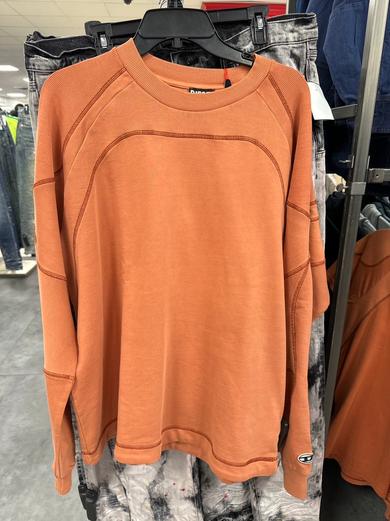 Diesel - Mens - Sweatshirt- Orange - Cotton - C1000132620000 - ShopShops