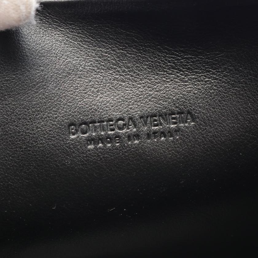 Bottega Veneta Intrecciato Shoulder Bag Leather Black 879586 - ShopShops