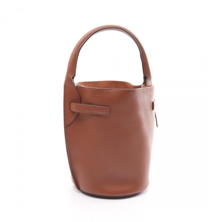 Celine Big Bag Nano Bucket Big Bag Nano Basket Shoulder Bag Leather Brown 2way 876675 - ShopShops